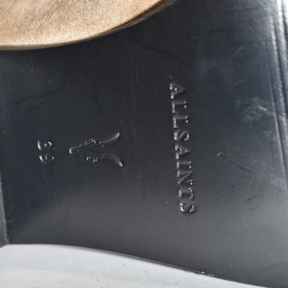 ALLSAINTS Lenora Suede Boots Cognac Sand  39 EU 9 US - Picture 11 of 11